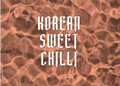 Korean Sweet Chilli